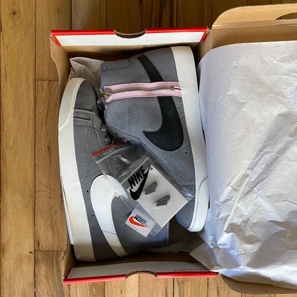 Nike Blazer Mid Rebel “Cool Grey / Summit White” Women’s Size 9.5 (EU 41) - Picture 6 of 9